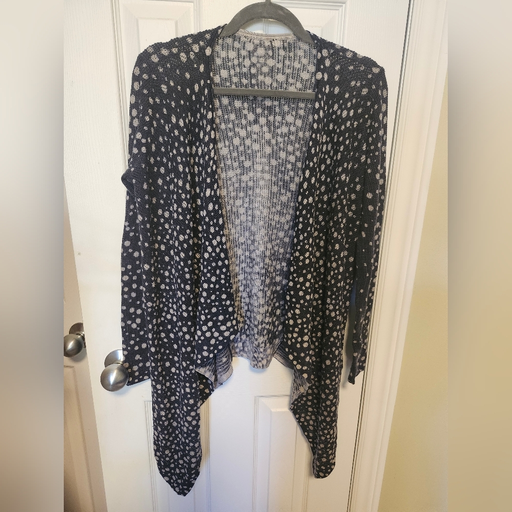 3/$50 Navy Polka Dot Shawl